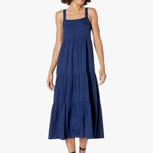 Elegant Navy Blue Maxi Dress. Britt from The Drop.  XS. NWT